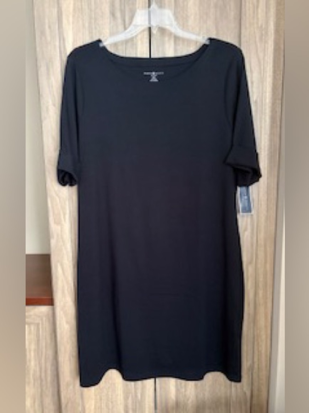 NWT! Karen Scott Black Boatneck Dress | XXL